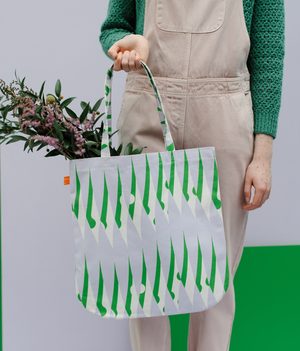 Tote Bag - Peas - Green / Purple