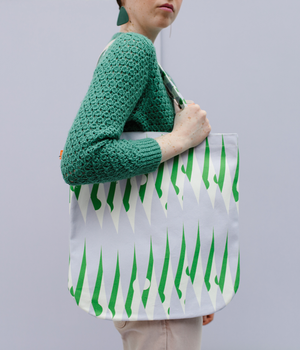 Tote Bag - Peas - Green / Purple