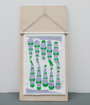 Wallhanging - Peas - Green / Purple