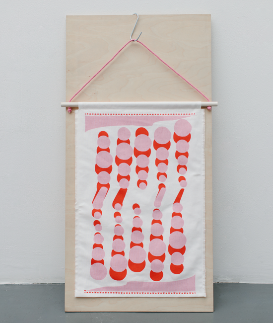 Wallhanging - Peas - Pink / Red