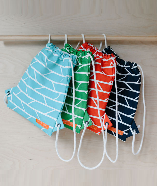 Drawstring Bag – Convergence – Green