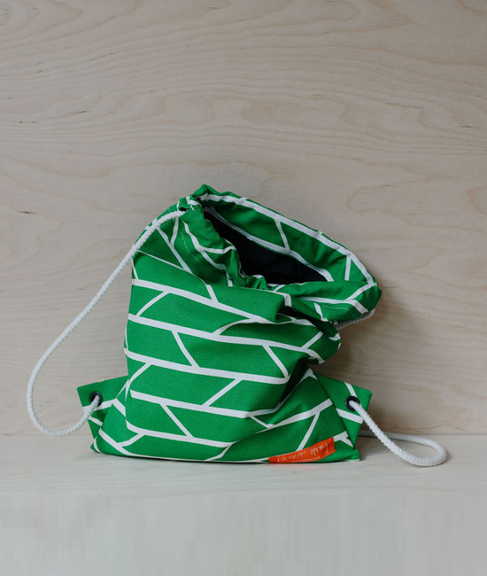 Drawstring Bag – Convergence – Green