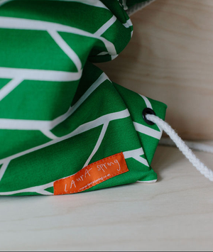 Drawstring Bag – Convergence – Green