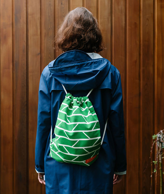 Drawstring Bag – Convergence – Green