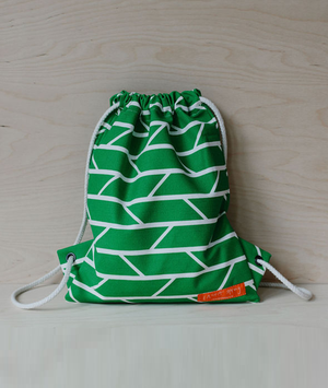 Drawstring Bag – Convergence – Green