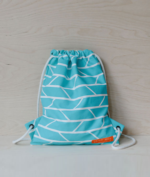 Drawstring Bag – Convergence – Light blue