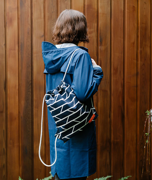 Drawstring Bag – Convergence – Navy