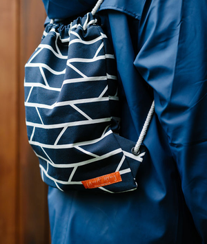 Drawstring Bag – Convergence – Navy