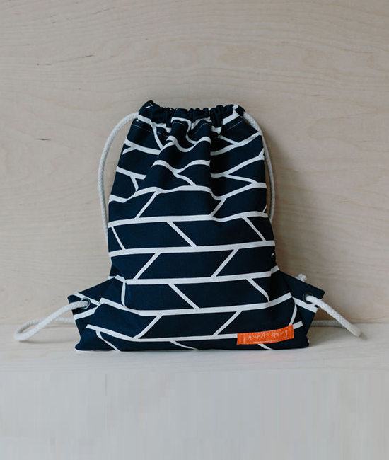 Drawstring Bag – Convergence – Navy