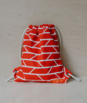 Drawstring Bag – Convergence – Red