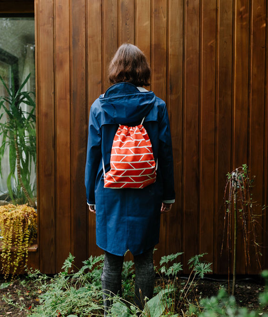 Drawstring Bag – Convergence – Red