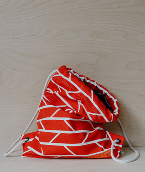 Drawstring Bag – Convergence – Red