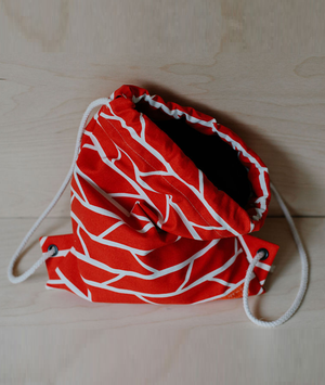 Drawstring Bag – Convergence – Red