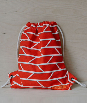 Drawstring Bag – Convergence – Red