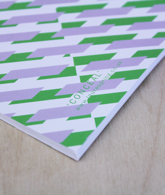 A4 Notebook - Conceal - Green / Purple