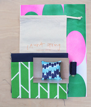 Make It Yourself Cushion Kit - Convergence - Green