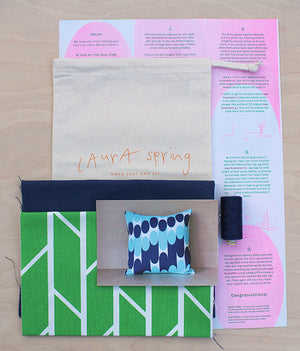 Make It Yourself Cushion Kit - Convergence - Green