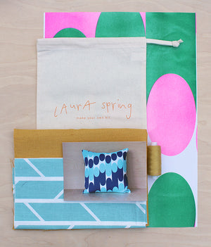 Make It Yourself Cushion Kit - Convergence - Hazy Blue