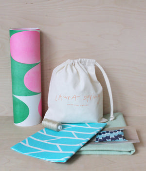 Make Your Own Cushion Kit - Convergence - Light Blue