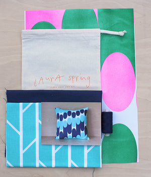 Make Your Own Cushion Kit - Convergence - Light Blue