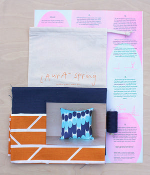 Make Your Own Cushion Kit - Convergence - Orange