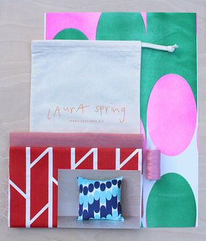 Make Your Own Cushion Kit - Convergence - Red