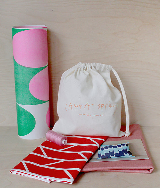 Make Your Own Cushion Kit - Convergence - Red