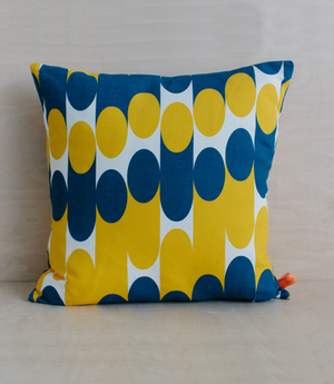 Cushion - Milkky - Blue / Mustard