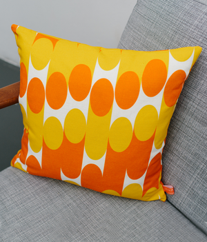 Cushion - Milkky - Mustard / Orange