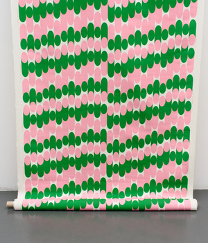 Fabric By The Metre - Milkky - Pink / Green