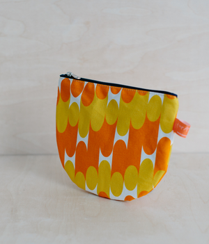 Make Up Pouch - Milkky - Orange & Mustard