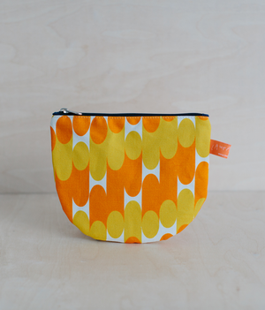 Make Up Pouch - Milkky - Orange & Mustard