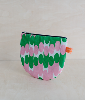 Make Up Pouch - Milkky - Pink & Green