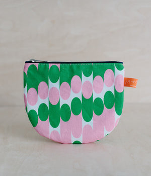 Make Up Pouch - Milkky - Pink & Green