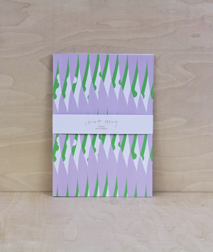 A4 Notebook - Peas - Green / Purple
