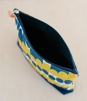 Wash Bag — Milkky - Blue / Mustard