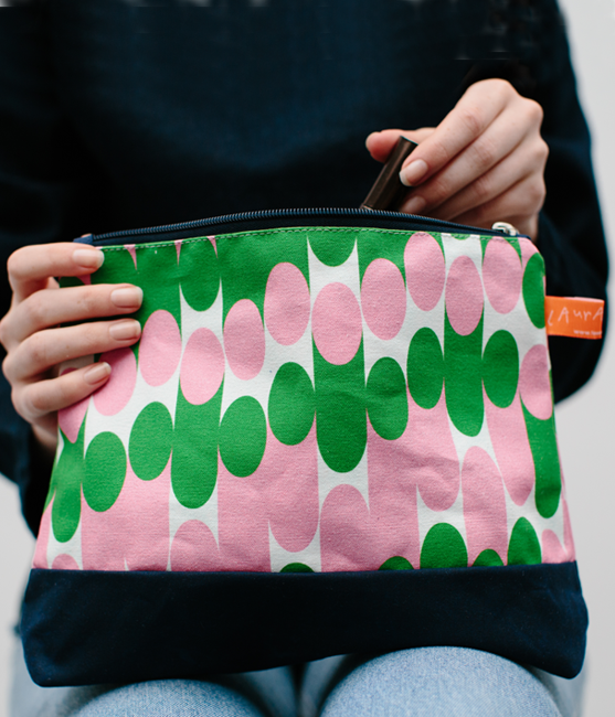 Wash Bag — Milkky - Pink / Green