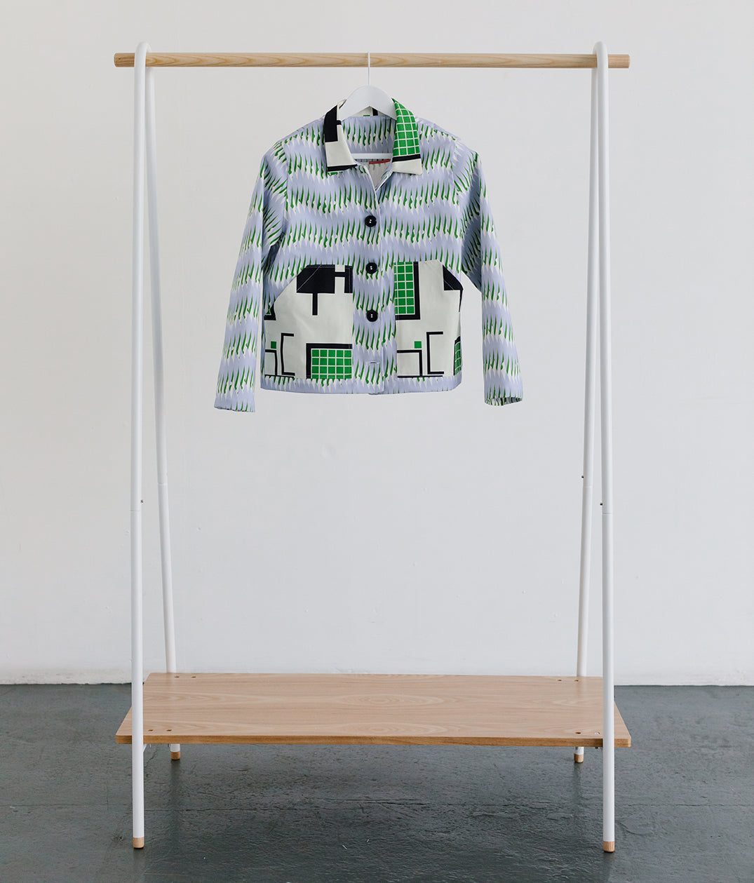 Jacket #006 - Peas/Grid - a limited edition collab with Love & Squalor