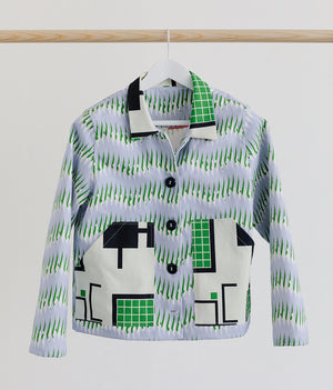 Jacket #006 - Peas/Grid - a limited edition collab with Love & Squalor