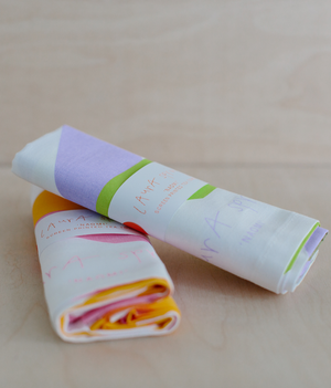 Tea Towel - Naomi - Lilac / Lime