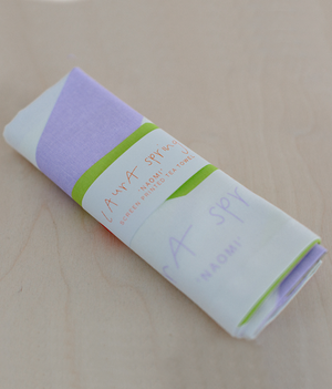 Tea Towel - Naomi - Lilac / Lime