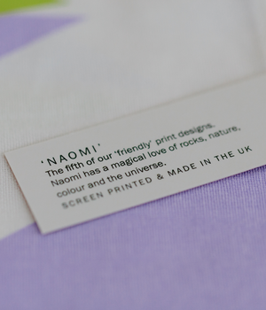 Tea Towel - Naomi - Lilac / Lime