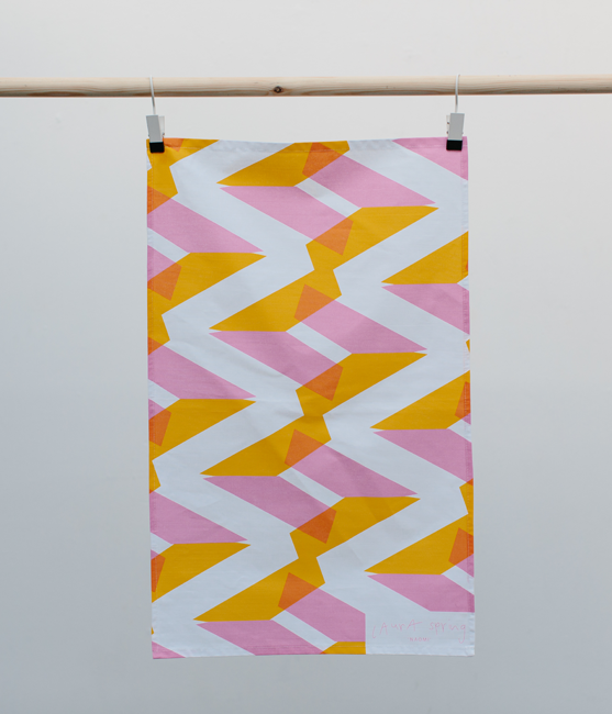 Tea Towel - Naomi - Orange / Pink