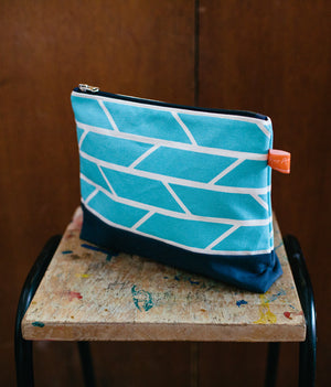 Wash Bag — Convergence - Light Blue