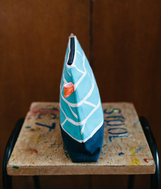 Wash Bag — Convergence - Light Blue