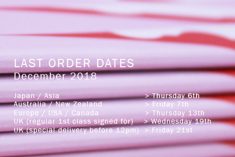 Last delivery dates for 2018
