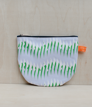 Make Up Pouch - Peas - Green / Purple