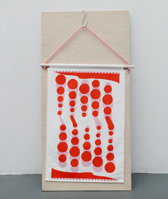 Wallhanging - Peas - Pink / Red