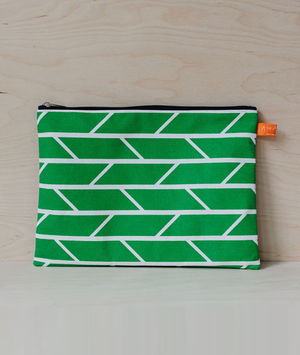 A4 Travel Pouch - Convergence - Green