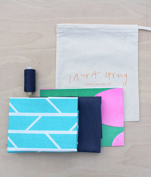 Make Your Own Cushion Kit - Convergence - Light Blue